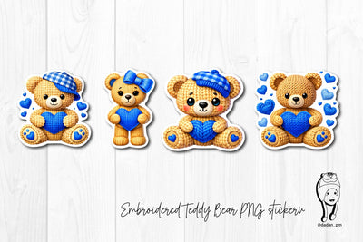 Embroidered Teddy Bear PNG sticker SVG dadan_pm 