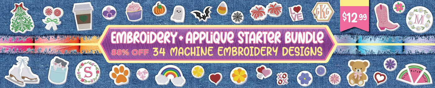 Embroidery + Applique Starter Bundle