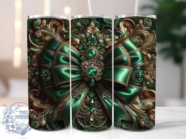 Emerald Green Glitter Tumbler, Green Glitter Tumbler, Stylish 20oz Wrap, Sublimation Design, Trendy Gift Idea, Glamorous Wrap, Sparkling Emerald Tumbler Sublimation ToriDesigns 