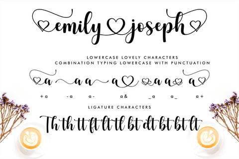 Emily Joseph - Lovely - Valentine Font Font Jimtype Studio 