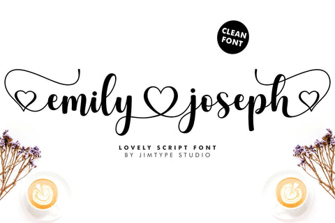 Emily Joseph - Lovely - Valentine Font Font Jimtype Studio 