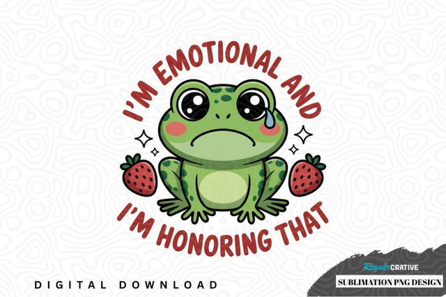 Emotional frog sublimation png design Sublimation Regulrcrative 