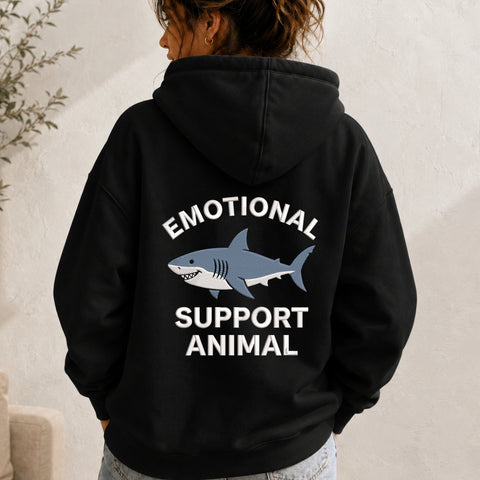 Emotional Support Animal Shark Embroidery Design – Funny Shark Ocean Animal Machine Embroidery File Embroidery/Applique DESIGNS PatternFeed8 