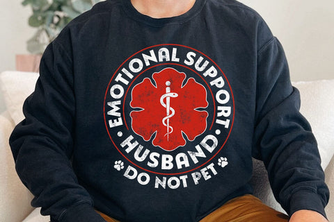 Emotional Support Human T-Shirt, Do Not Pet Husband Shirt, Funny Shirts for Husband SVG DesignDestine 