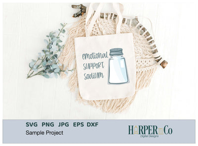 Emotional Support Sodium, Funny POTS SVG SVG HarperNCo 