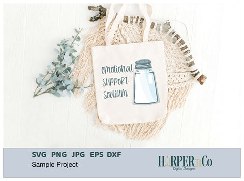 Emotional Support Sodium, Funny POTS SVG SVG HarperNCo 