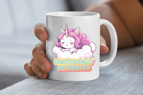 Emotionally exhausted Sublimation Design Sublimation Regulrcrative 