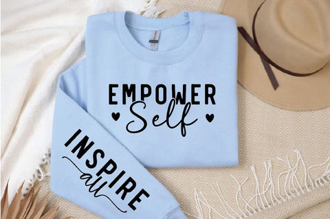 Empower Self Sleeve SVG Design, Inspirational sleeve SVG, Motivational Sleeve SVG, Positive Sleeve SVG SVG Regulrcrative 
