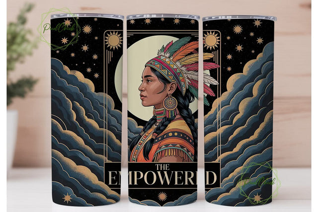 Empowered Woman 20oz Tumbler Wrap Sublimation PixelChick 
