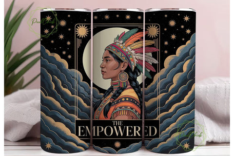 Empowered Woman 20oz Tumbler Wrap Sublimation PixelChick 