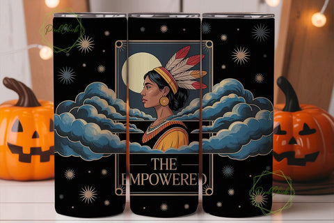 Empowered Woman 20oz Tumbler Wrap Sublimation PixelChick 