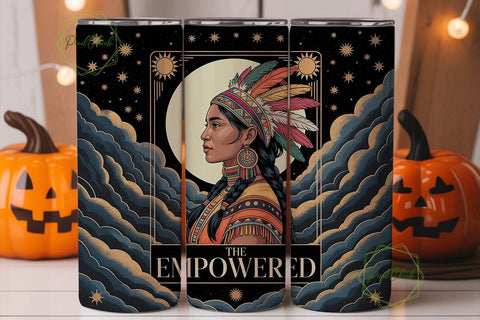Empowered Woman 20oz Tumbler Wrap Sublimation PixelChick 