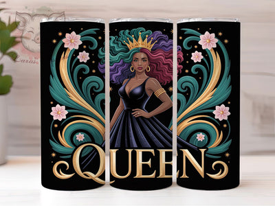 Empowering Black Woman Tumbler, Black Woman, Cultural Pride, Empowerment Art, Stylish Design, Tumbler Wrap, Sublimation Design Sublimation Lara' s Designs 