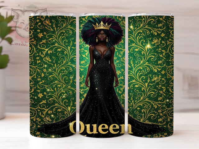 Empowering Black Woman Tumbler, Black Woman, Cultural Pride, Empowerment Art, Stylish Design, Tumbler Wrap, Sublimation Design Sublimation Lara' s Designs 