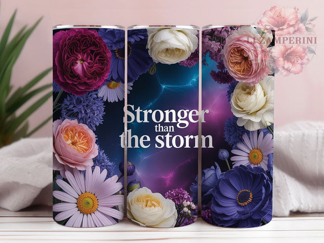 Empowering Storm Affirmation Tumbler, Empowering Tumbler Design, Positive Quote Wrap, Motivational Sublimation Wrap, Uplifting Storm Wrap, Inspirational Tumbler Wrap, Trendy Gift Idea Sublimation Li Zamperini 