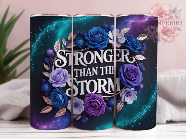 Empowering Storm Affirmation Tumbler, Empowering Tumbler Design, Positive Quote Wrap, Motivational Sublimation Wrap, Uplifting Storm Wrap, Inspirational Tumbler Wrap, Trendy Gift Idea Sublimation Li Zamperini 