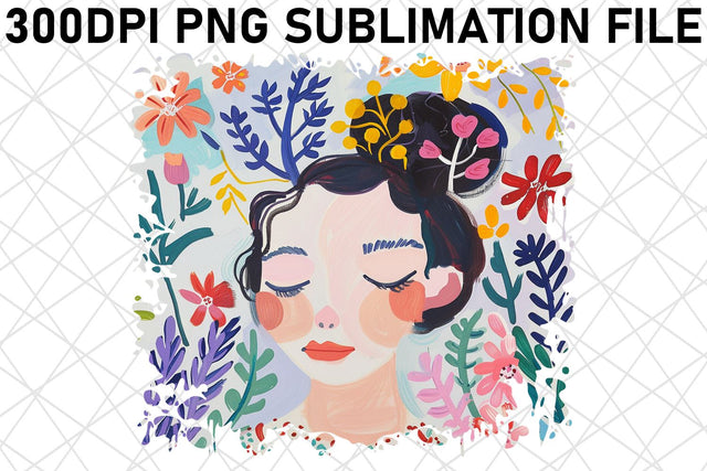 Empowering Woman Portrait PNG Design - Sublimation Sublimation afrosvg 