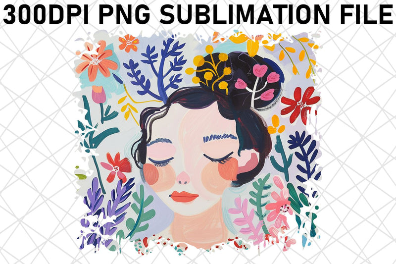 Empowering Woman Portrait PNG Design - Sublimation Sublimation afrosvg 