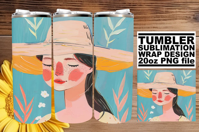 Empowering Woman Portrait Tumbler Design - Sublimation 20oz Sublimation afrosvg 