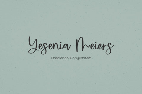 Emptynest Script Font Beck McCormick 