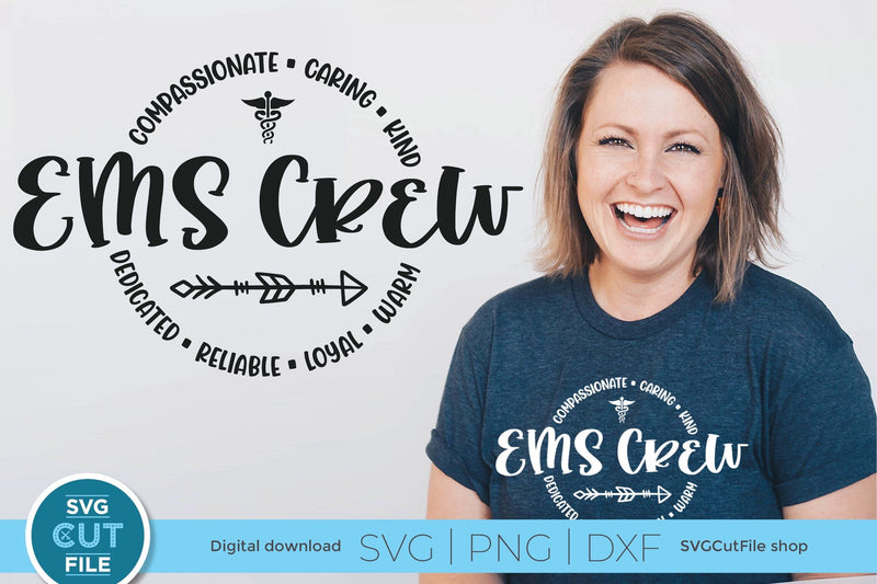 EMS Crew, a First Responder Emergency svg SVG SVG Cut File 