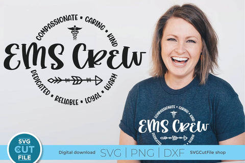EMS Crew, a First Responder Emergency svg SVG SVG Cut File 