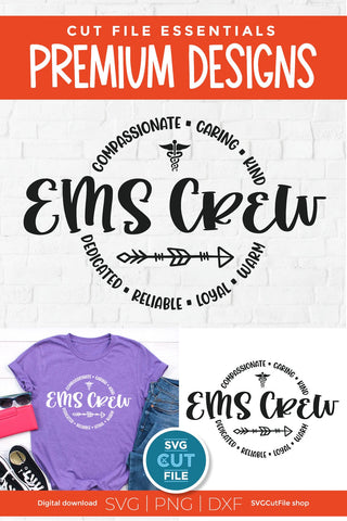 EMS Crew, a First Responder Emergency svg SVG SVG Cut File 