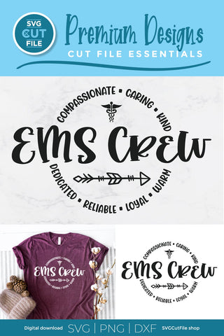 EMS Crew, a First Responder Emergency svg SVG SVG Cut File 