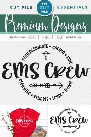 EMS Crew, a First Responder Emergency svg SVG SVG Cut File 