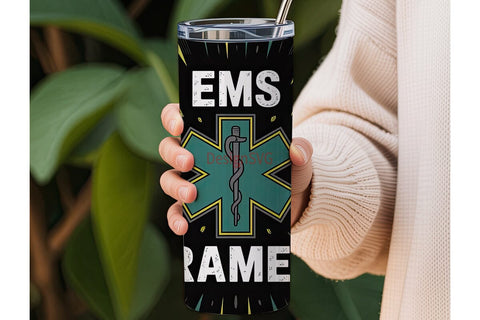 EMS Paramedic 20oz Tumbler Wrap Sublimation DesignSVG 
