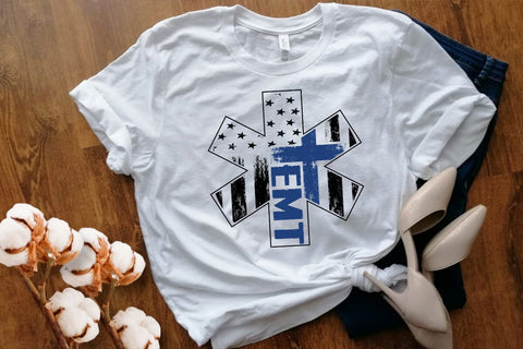 EMS SVG , EMT svg , Star of Life png , Paramedic svg , EMS American flag SVG Files SVG DesignDestine 