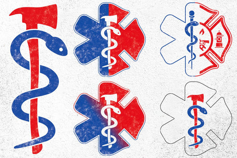 EMT Firefighter Svg Bundle , First Responder Gift, EMT Star of Life SVG DesignDestine 