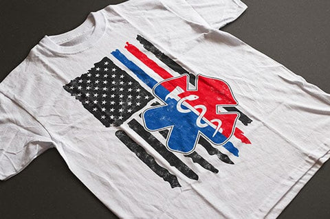 EMT Firefighter Svg , USA Flag Svg SVG DesignDestine 