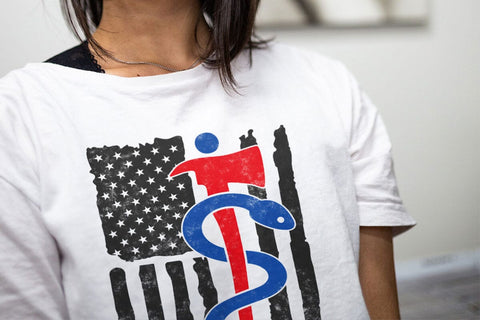 EMT Firefighter USA Flag Svg, First Responder Gift SVG DesignDestine 