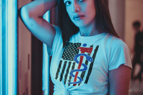 EMT Firefighter USA Flag Svg, First Responder Gift SVG DesignDestine 