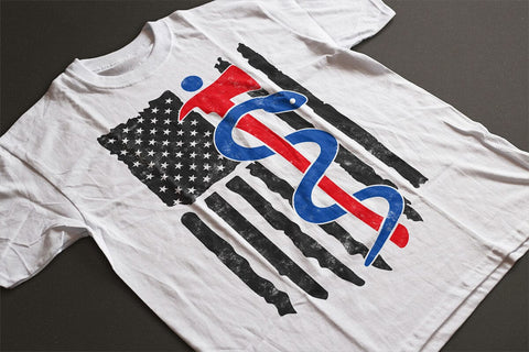 EMT Firefighter USA Flag Svg, First Responder Gift SVG DesignDestine 