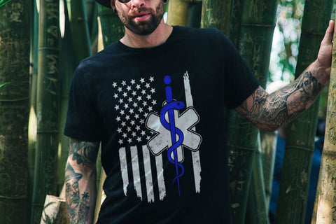 EMT Svg , First Responder Flag T-shirt SVG DesignDestine 