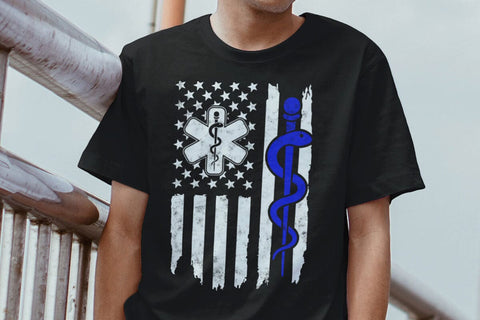 EMT Svg , First Responder Flag T-shirt SVG DesignDestine 