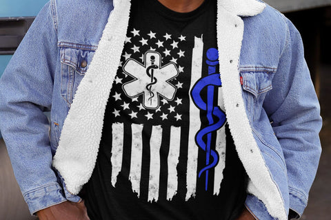 EMT Svg , First Responder Flag T-shirt SVG DesignDestine 