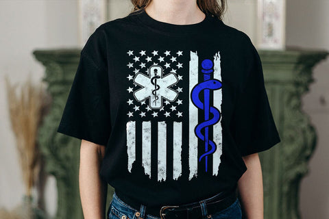 EMT Svg , First Responder Flag T-shirt SVG DesignDestine 