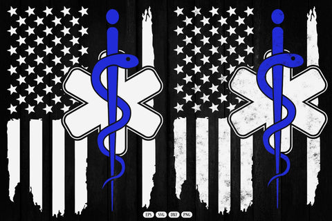 EMT Svg , First Responder Flag T-shirt SVG DesignDestine 