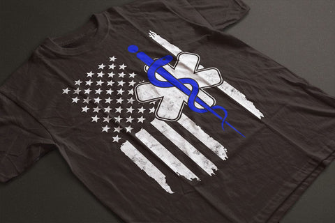 EMT Svg , First Responder Flag T-shirt SVG DesignDestine 