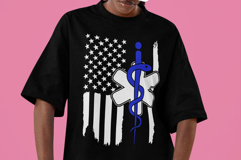 EMT Svg , First Responder Flag T-shirt SVG DesignDestine 