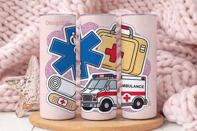 EMT Tumbler Wrap 20oz Sublimation DesignSVG 