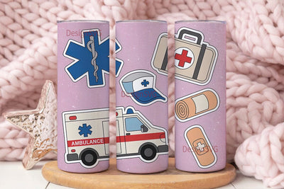 EMT Tumbler Wrap 20oz Sublimation DesignSVG 