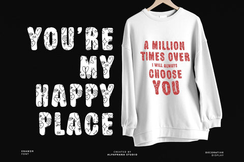 Enamor - Display Font Font Alpaprana Studio 