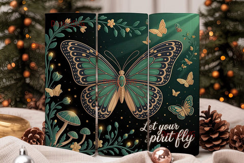 Enchanted Butterfly 20oz Tumbler Wrap Sublimation DesignSVG 