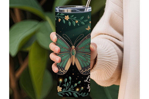 Enchanted Butterfly 20oz Tumbler Wrap Sublimation DesignSVG 