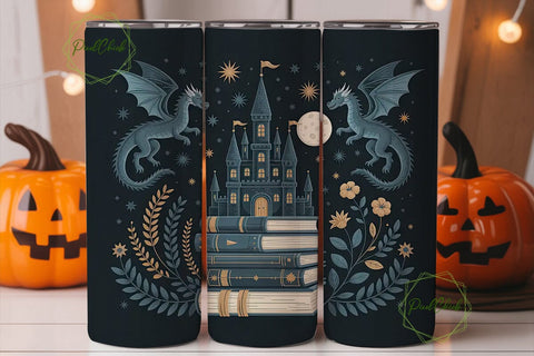 Enchanted Castle 20oz Tumbler Wrap Sublimation PixelChick 