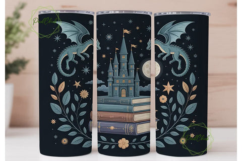 Enchanted Castle 20oz Tumbler Wrap Sublimation PixelChick 